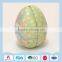 Egg shape tin box for Christmas gift packaging with attractive patterns