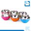 201 cheap stainless steel colourful serving bowl
