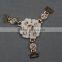 Women Slipper Decoration Accessories&Nickle free silver rhinestone bra front clip closure buckle