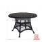 PE rattan round rotating dining table with Umbrella hole