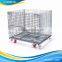 Box Wire Cage/wheel Metal Bin/pallet cargo trolley