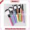 2016 new and popular colorful handle 10pcs nylon hair travel kit Makeup brush set