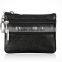Promotional Gift Handmade Zipper Leather Coin Case Change Case Leather Coin Purse Change Purse