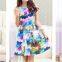 2015 Organza printed for skirt dress/digital printed fabrics