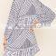 Marled Knit Cardigan Oversize Pattern Sweater