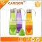 650ml plastic clear sport juice infuser water bottle