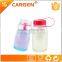 350ml plastic clear wide mouth kids sport water bottle