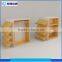 Fashion 4 layer show shelf power coating wooden display rack