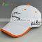 custom cotton fabric promotional short brim baseball cap racing caps ball hats