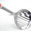 Novel design TPR handle skimmer spoon stainless steel wire skimmer kitchen utensils