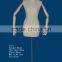 female bust dress form mannequin with articulated wooden arms & base
