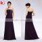 Off shoulder ruffle simple purple latest dress designs formal evening dress 1313