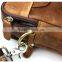 Boshiho vintage cowhide leather handle handmade travel bags organizer