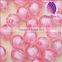 miracle red 10mm Bulk chunky acrylic faceted pumpkin ball beads