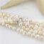 Fashion Freshwater 3 Strands AA 8mm Baroque Pearl Set