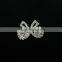 Bulk Small Bowknot Crystal Rhinestone Button for Dress Embellishments