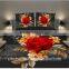 flower pattern luxury romantic hot sale 3d bedding set