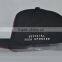 Guangzhou hat factory professional custom 100% polyester/black/embroidery logo/flat brim hat