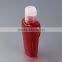 50ml of transparent red color plastic PET bottles