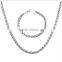 Wholesale Unisex 18k Gold Twisted Chain Bracelet Jewelry Stainless Steel Silver Baskets Necklace