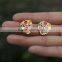 MUSE MN10061 Crystal Colorful Enamel Pendant Jewelry Set Wholesale