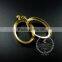 30*40mm gold plated alloy oval photo frame glass pendant charm DIY bezel setting with glass tray jewelry supplies 1850256