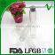 PET tube empty square 120ml plastic candy bottle with aluminium cap