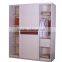 china manufacturer 4 door wardrobe cabinet with mirror for sale
