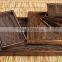 different size burn wood serving tray,large and small tray,wood cann tray