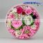 wholesale flower pots Packaging artificial flower preserved rose in round flower box