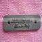 China factory decoration any size embossed metal luggage tag withholes