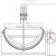 Tilting 500 liter steam jacketed cooking kettle
