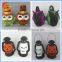 Halloween ceramic pumpkin with owl, fox, halloween decoration item