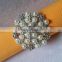 rhinestones and pearls beaded wedding napkin rings