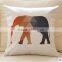 high quality label customized linen cushion