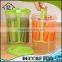 Food Grade Plastic Pickle Jar with Strainer, Clear Plastic Vegetable Storage Container for Pickle