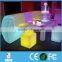 PE Material Plastic LED rechargeable chair sofa long safa