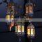 Morocco Europe White Iron Candlestick Hanging Ornaments Holders Multi Color Glass Wedding Candle Holder Free Shipping