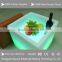 popular modern LED cube ice bucket, LED wine bucket, LED flower pot