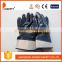 DDSAFETY 2017 Cotton With Blue Nitrile Safety Gloves Nbr
