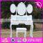 2017 New design youth white folding wooden dressing table W08H076