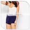 White color spaghetti strap backless sleeveless cheap bodysuit for woman