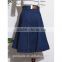 Wholesale custom long denim skirts blue jean skirts for women