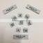 2017 high density garments woven label size label with competitive price