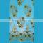 Factory price 3d flower lace fabric embroidery on mesh lace style