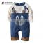 2017 winter kids clothing custom animal printing knitted cotton baby Romper boutiqua newborn baby clothes