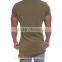 Asymmetrical Shirt 94% Cotton 6% Elastane Gym Fitted Short Sleeve Longline T Shirt Lifestyle Shirts Hot Sale Fashion Streetwear
