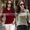 custom wholesale 100% cotton polo women shirt