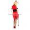 Sexy ladies red ringmaster circus fancy dress costume
