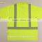 Wholesale polyester birdeye reflective safety 3M5510 tape ANSI fluorescent polo shirt